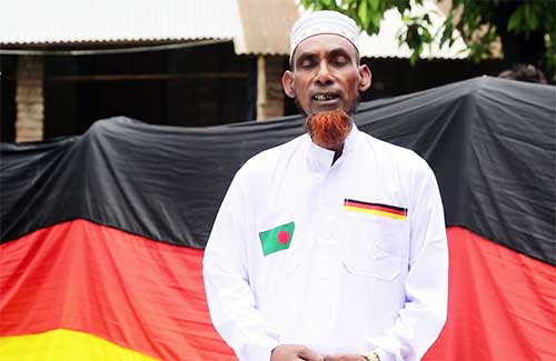 Farmer Amzad gave an invitation to feed for Germany’s World